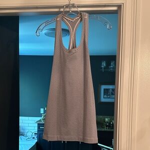 Lululemon Black and White Striped Tank Top